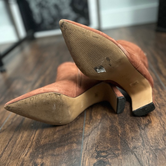 GUC Brandy Suede Marks & Spencer Booties - Picture 3 of 5